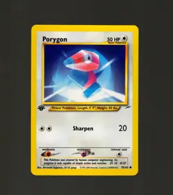 Porygon 78/105 Pokemon TCG 1st Edition Neo Destiny NM Vintage 2002 Card - Image 1