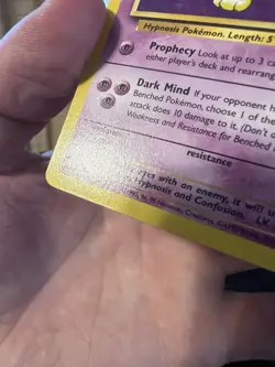 Hypno 23/62 Fossil Non Holo Rare Pokemon Card English LP - Image 3