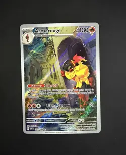 Armarouge 203/198 Scarlet & Violet Illustration Rare Holo Pokemon Card - Image 1