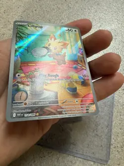 Pokemon TCG Lillipup 154/086 White Flare Illustration Rare Card NM PACK FRESH - Image 3