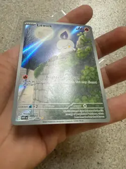 Litwick IR 101/086 SV White Flare Illustration Rare Pokemon Card NM PACK FRESH - Image 3