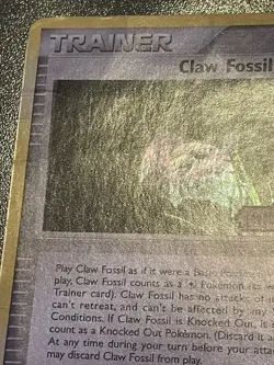 Vintage 2006 Pokemon Card Claw Fossil Trainer 78/92 Holo Foil TCG CCG - Image 3