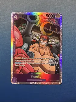 One Piece Card Game Franky OP09-072 SR NM - Foil Super Rare - Image 1