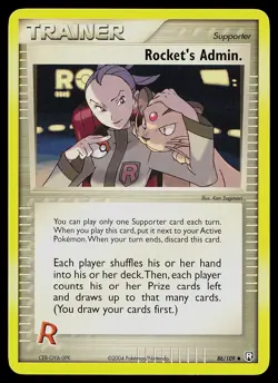 Pokemon Card - Rocket's Admin. Team Rocket Returns 86/109 Uncommon - Image 1