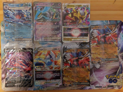 Pokemon TCG Jumbo Card Bundle X7 Jumbo Cards Garchomp Lugia Giratina Iron Crown - Image 1