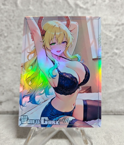 Lucoa Trading Card Waifu Goddess Story Anime Girl holo Karte Manga Full Art - Image 1