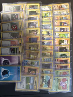 1999 Pokemon BASE SET SHADOWLESS 45 Card Lot -LP Set Builder + Extras - Image 1