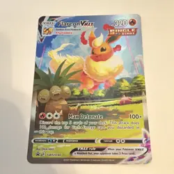 Pokemon Flareon VMAX SWSH180 Promo Single Strike Holo 320HP OVERSIZED CARD - Image 1