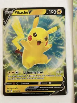 Pikachu V SWSH198 Promo + Jumbo Card Set Pokemon TCG NM Black Star Promo - Image 2