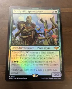 Mtg 1x FOIL Bristly Bill, Spine Sower - Outlaws of Thunder Junction #157 NM - Image 2