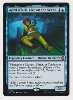 April O'Neil, Live on the Scene Commander TMNT TMC 0009 Mythic Regular NM MTG - Image 1
