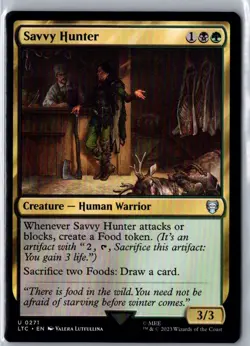 SAVVY HUNTER 271 COMMANDER: THE LORD OF THE RINGS MAGIC: THE GATHERING NM - Image 1