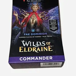 Wilds of Eldraine Commander Deck Fae Dominion MTG Magic The Gathering NEW SEALED - Image 1