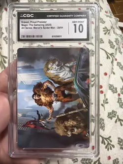 CGC 10 Kraven, Proud Predator (28/54) Art Series [MTG] - Image 1