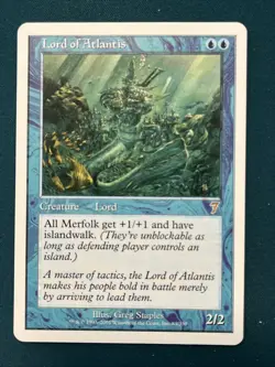MTG Lord Of Atlantis 7th Edition Regular NM - Image 1