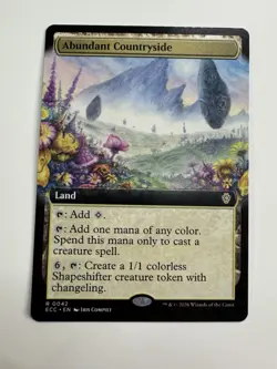 ABUNDANT COUNTRYSIDE Magic MTG Lorwyn Eclipsed Extended Art - Image 1