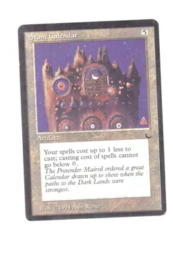 Stone Calendar - MTG - The Dark - Magic: The Gathering - Image 1
