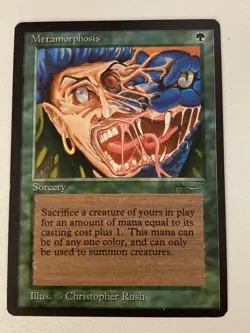 Magic the Gathering MTG Arabian Nights Metamorphosis LP (Beta Bob) - Image 1