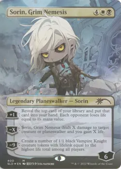 MTG Sorin Grim Nemesis (400) *Foil* Borderless Secret Lair Li'l Planeswalkers NM - Image 1