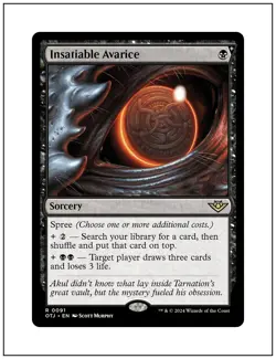 1x Insatiable Avarice, Magic the Gathering, MTG NM - Image 1