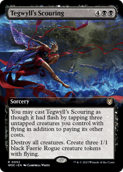 Tegwyll's Scouring EXTENDED, Wilds of Eldraine Commander, MTG WOE NM - Image 1