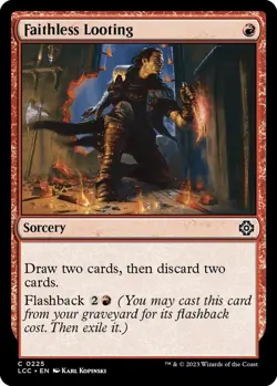 Faithless Looting C Commander: The Lost Caverns of Ixalan 225 NM MTG Magic - Image 1