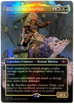 Felothar the Steadfast Borderless FOIL (M) Tarkir: Dragonstorm Commander (TDM) - Image 1