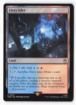 Fiery Islet R MTG Universes Beyond: Doctor Who NM Magic - Image 1