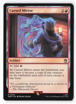 Cursed Mirror R MTG Universes Beyond: Doctor Who NM Magic - Image 1