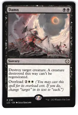 Damn R Commander: The Lost Caverns of Ixalan 191 NM MTG Magic - Image 1