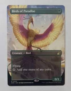 Birds of Paradise (Anime Borderless) Ravnica Remastered Regular - Image 1