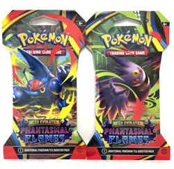2 x Sealed Sleeved Pokemon TCG Phantasmal Flames Booster Packs Mega Evolution - Image 3