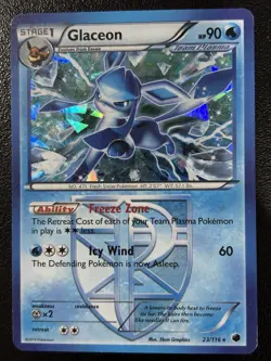 Glaceon 23/116 Plasma Freeze Cracked Ice Holo MP - Image 1