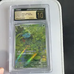 Pokemon Bulbasaur CGC 10 Art Rare Holo Sv2a Card 151 166/165 Japanese - Image 1