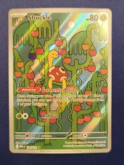 Pokemon TCG Shuckle 136/132 Me01: Mega Evolution Illustration Rare Near Mint - Image 1