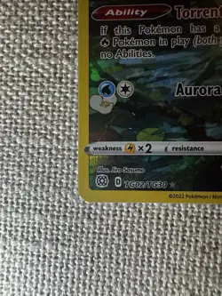Pokemon Card Vaporeon TG02/TG30 Brilliant Stars Full Art Rare NM - Image 2