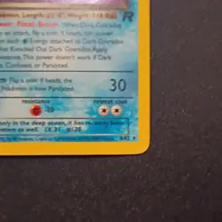 Pokemon Dark Gyarados Team Rocket Holo Rare Unlimited 8/82 70 HP 2000 Wizards - Image 4