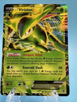 Virizion EX 9/101 Pokemon Holo TCG Plasma Blast Mint - Image 1
