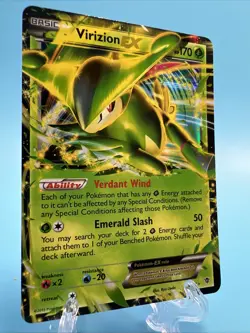 Virizion EX 9/101 Pokemon Holo TCG Plasma Blast Mint - Image 3