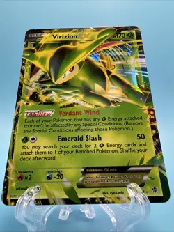 Virizion EX 9/101 Pokemon Holo TCG Plasma Blast Mint - Image 4