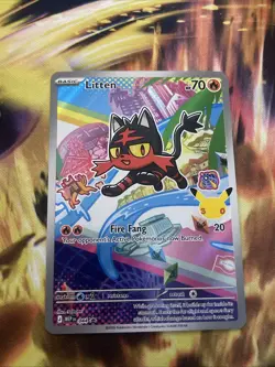Litten 044 Promo Pokemon 30th Anniversary First Partner - Image 1