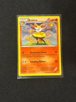 Pokemon TCG Braixen XY161 Promo XY Black Star Promos NM Holo - Image 1