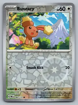 Pokemon TCG SV: Prismatic Evolutions Buneary 083/131 Reverse Holo - Image 1