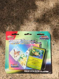 Pokemon Prismatic Evolutions Tech Sticker Collection - Leafeon - Image 1