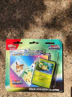 Pokemon Prismatic Evolutions Tech Sticker Collection - Leafeon - Image 2