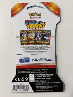 (HEAVY)🔥 31.42g Pokemon TCG Surging Sparks Sleeved Booster Pack Factory Sealed - Image 3