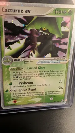 2005 Pokemon Cacturne ex #91/106 Emerald HOLO - Image 4