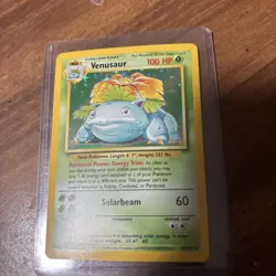 1999 Venusaur Holo Rare Base Set Unlimited Pokemon Rare - Image 1