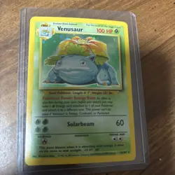 1999 Venusaur Holo Rare Base Set Unlimited Pokemon Rare - Image 2