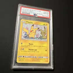 2019 POKEMON SM BLACK STAR PROMO #SM162 PIKACHU-HOLO PSA 10 (QT) - Image 1